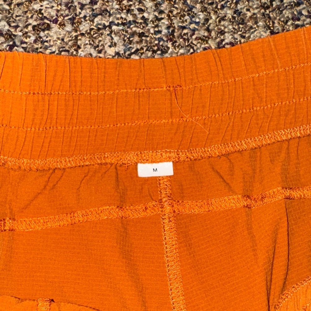 Bright Orange Women's Athletic Shorts - Picture 4 of 4